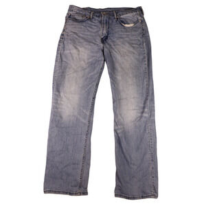 Levi's 514 Men’s Red Tab Light Wash Straight Denim Jeans Size 36 X 32